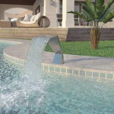 VidaXL Fountains vidaXL Pool Fountain Stainless Steel 64x30x52cm Silver Pond Kit