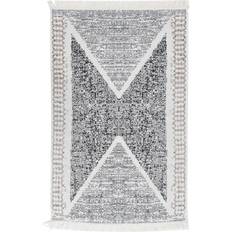 vidaXL Rug Grey, Black cm