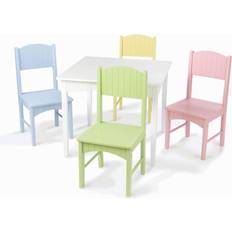 Kidkraft Kid's Nantucket Wooden Table & 4 Chairs Set