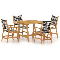 vidaXL 3087123 Patio Dining Set, 1 Table incl. 4 Chairs