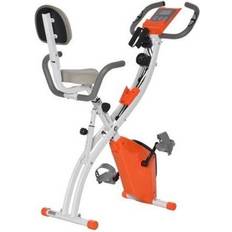 Homcom Folding Stationary Exercise Bike with Band