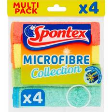 Scourers & Cloths Pack of 4 Spontex Microfibre Cloths