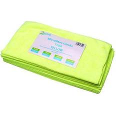 2Work Yellow 400x400mm Microfibre Cloth Pack of 10 101161YL