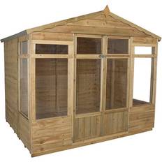 Cheap Large Cabins Forest Garden Oakley 8x6ft Double Door Summer House (Building Area )