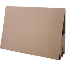 Beige Office Supplies Exacompta Guildhall Double Pocket Legal Wallet Manilla Foolscap 315gsm Buff