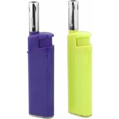 Chef Aid Coloured Refillable Lighters - Small, Pack of 2