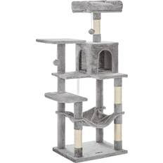 Songmics FEANDREA Cat Tree, Cat Condo with Hammock, 143