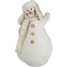 Haven Snowman with Gold Hat 13x5x35cm Christmas Gift Decoration