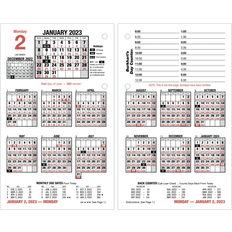 2023 AT-A-GLANCE Burkhart's Day Daily Loose-Leaf Desk Calendar