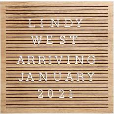 Pearhead Wooden Square Letterboard is the addition to your