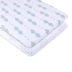 Ely's & Co. This pack of Diamonds Bassinet Sheets from provides a comfortable