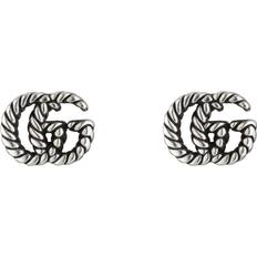 Gucci Earrings Gucci GG Marmont Stud Earrings - Silver