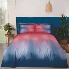 Red Bed Linen Rapport Furnishings Ombre Duvet Set Duvet Cover Red, Blue