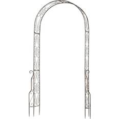 OutSunny Metal Garden Arch Arbour Rose Plant