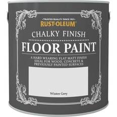 Rust-Oleum Chalky Floor Paint Winter Wood Paint Grey