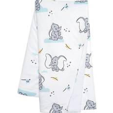 Lambs & Ivy Disney Baby Dumbo Elephant White Minky/Fleece Sherpa Baby Blanket