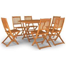 vidaXL 3086999 Patio Dining Set, 1 Table incl. 6 Chairs