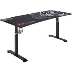 Gaming Accessories X Rocker Cougar XL eSports Gaming Desk - Black/Orange, 1600x800x800mm