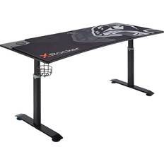 X-Rocker Cougar XL eSports Gaming Desk - Black/Orange, 1600x800x800mm