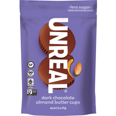 Almond Butter Cups Candy Vegan Gluten Free Dark Chocolate