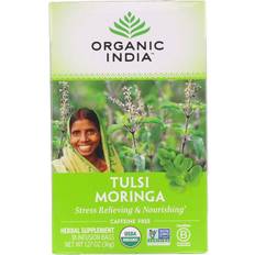 Organic India Tea Caffeine Free Tulsi Moringa 18 Tea