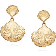 Daisy London Isla Double Shell Drop Earrings