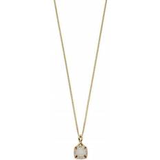 Elements Twisted Bale Pendant Necklace - Gold/Opal/Diamonds