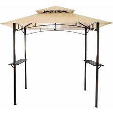 Charles Bentley 2.44 Steel Gazebo Cream