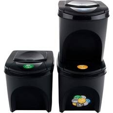 Prosperplast Set of 3 recycling bins, total capacity 60