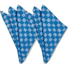 Byon Checki fabric napkin 2-pack Cloth Napkin Blue