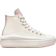 Converse Chuck Taylor All Star Move Tonal Materials Collection women's casual high-top trainers, White