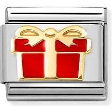 Nomination Composable Classic Link Gift Charm - Silver/Gold/Red