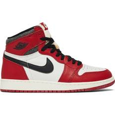 Red - Women Shoes Nike Air Jordan 1 Retro High OG Chicago Lost & Found - Varsity Red/Black/Sail/Muslin