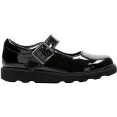 Buckle Ballerinas Children's Shoes Clarks Crown Honor - Black