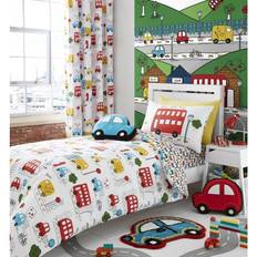 Fabrics Kid's Room Catherine Lansfield Transport Easy Care Toddler Duvet Set Bright