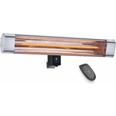 Devola Platinum 2.4kW Wall Mounted Patio Heater with Remote Control IP65 Silver