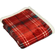 Furn Blake Blankets Natural, Green, Red (150x130cm)