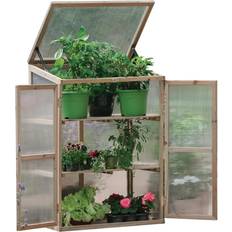 Gardman Wooden Greenhouse Cloche Plant