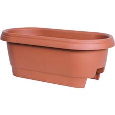 Fiskars 477241-1001 24 in. Clay Deck Rail Planter