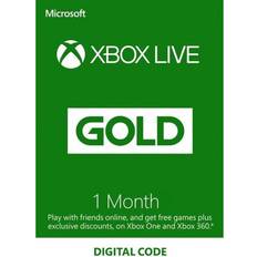 Microsoft xbox live gold Microsoft Xbox Live Gold Membership Card 1 Month