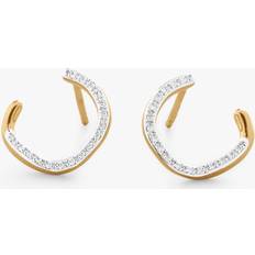 Monica Vinader Riva Diamond Wrap Earrings Diamond