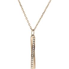 Hugo Boss Signature Made Necklace - Rose Gold/Transparent