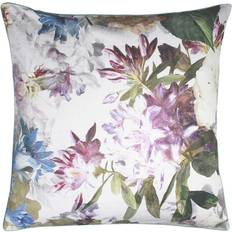 Linen House Lena Botanical Print Continental Pillow Pillow Case Blue, Silver