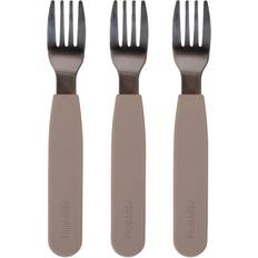 Filibabba Silicone Forks 3-pack Warm Grey