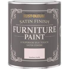 Rust-Oleum Satin Finish &Ndash; Strawberry Vanilla Wood Paint Pink 0.75L