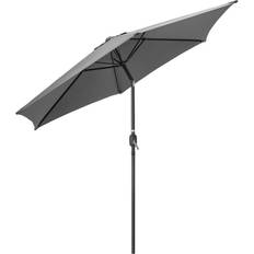 Christow Grey Garden Parasol Umbrella Crank Tilt