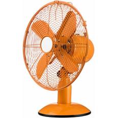 Premier Housewares Orange Desk Fan