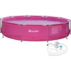 Tectake Freestanding Pools tectake Round Pool with Pump Ø3.6x0.76m