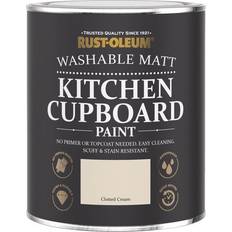 Rust-Oleum Chalky Kitchen Cupboard Paint Clotted Cream Wood Paint