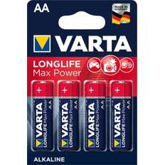 Varta Longlife Max Power AA Batteries 4 pack